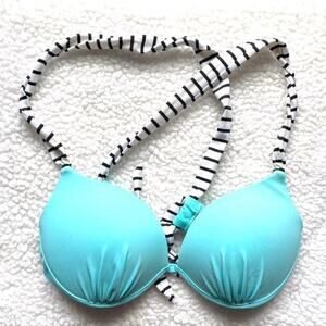Victoria's Secret Blue Bikini Swim Top Size 34B